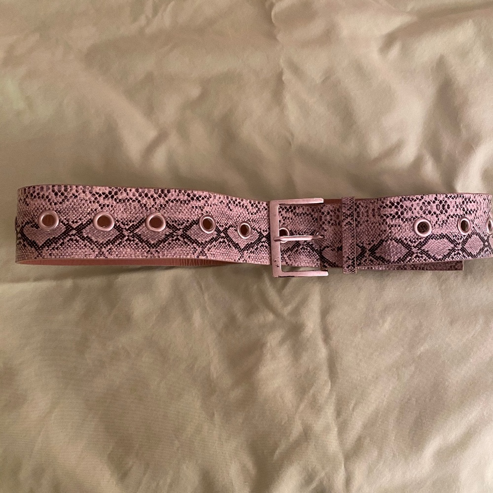 Snake Skin Thick Belt